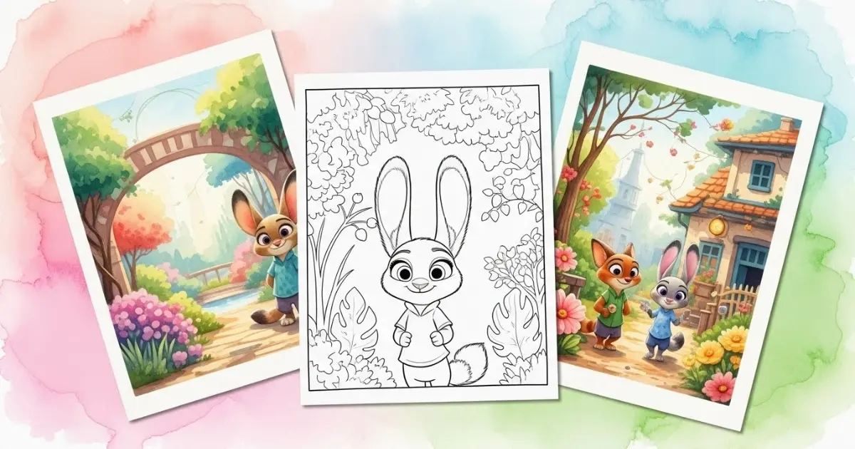 Disney’s Zootopia 2 Coloring Pages