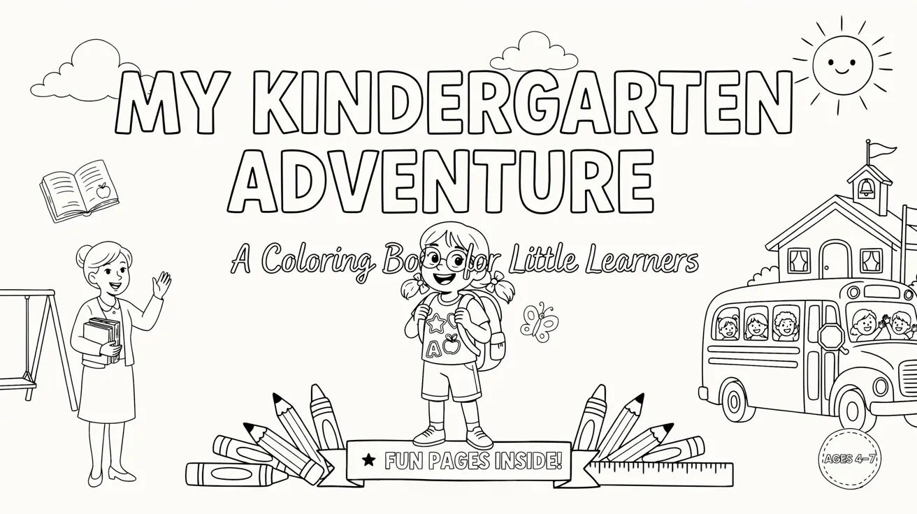 20+ Cute Kindergarten Coloring Pages – Free Printable PDF