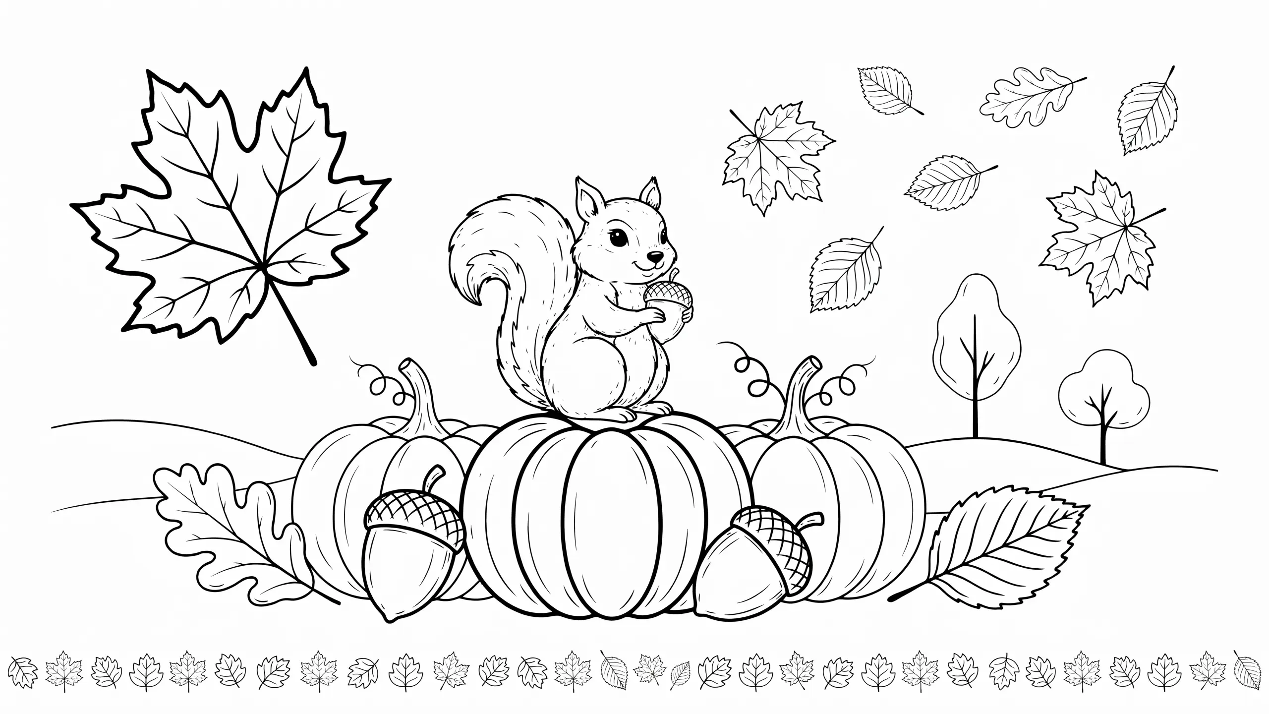Autumn Leaves Coloring Pages