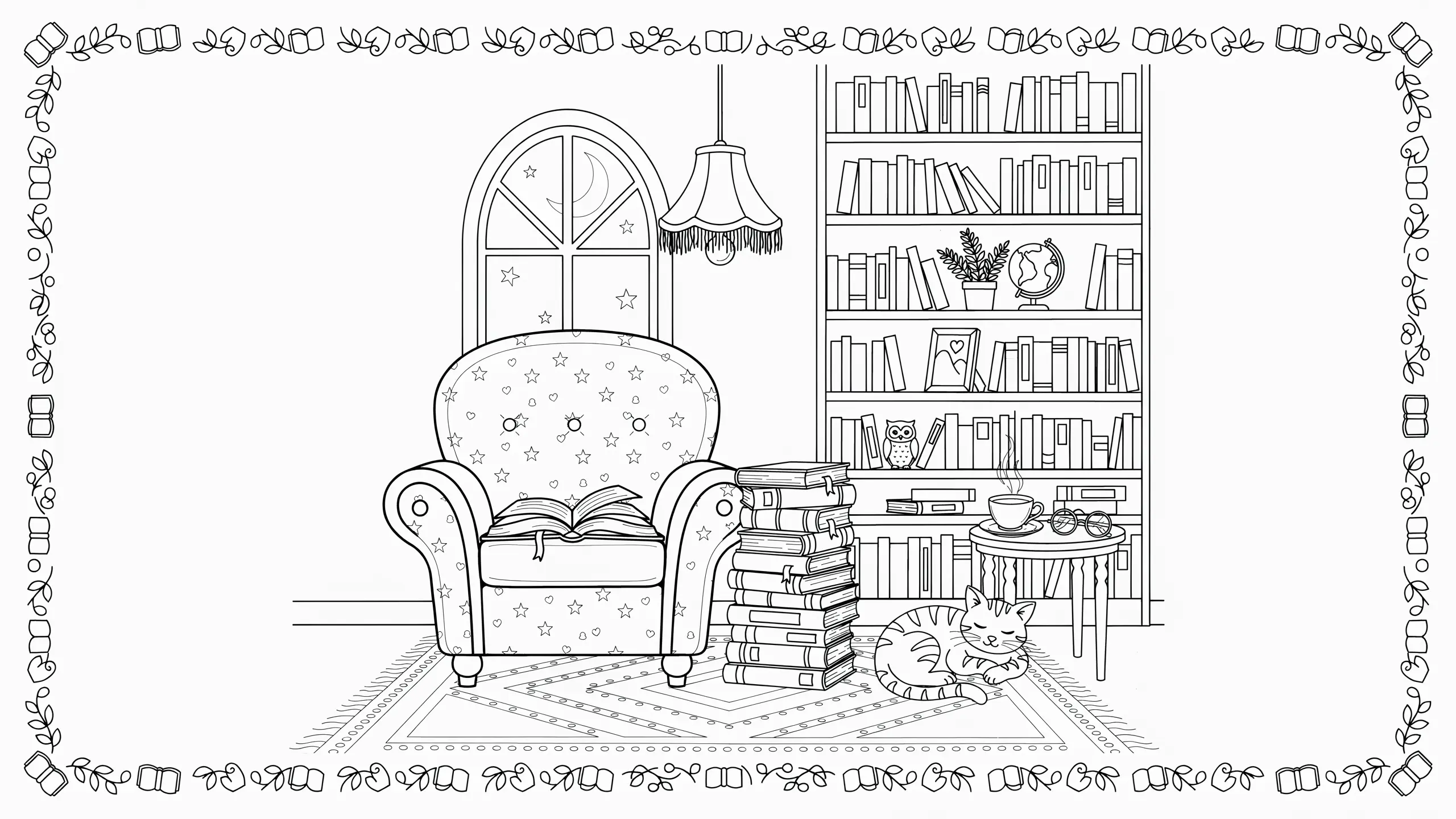 Book Lover Coloring Pages – Free Printables