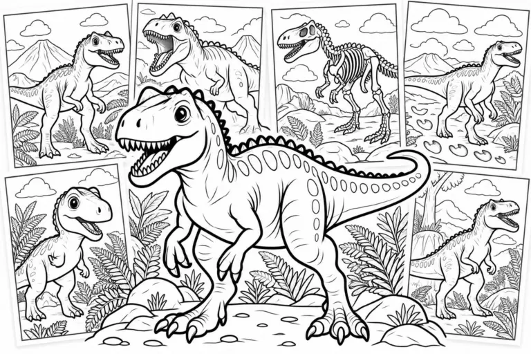 20+ Cute Allosaurus Coloring Pages (Free PDF Printables)