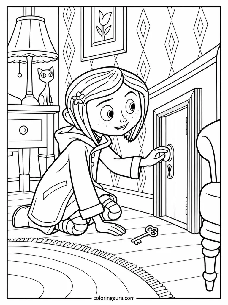 Coraline Secret Door Coloring Page