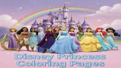 Cute Disney Princess Coloring Pages