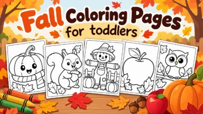 21+ Fall Coloring Pages for Toddlers
