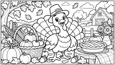 30+ Free Thanksgiving Coloring Pages (PDF Printables)