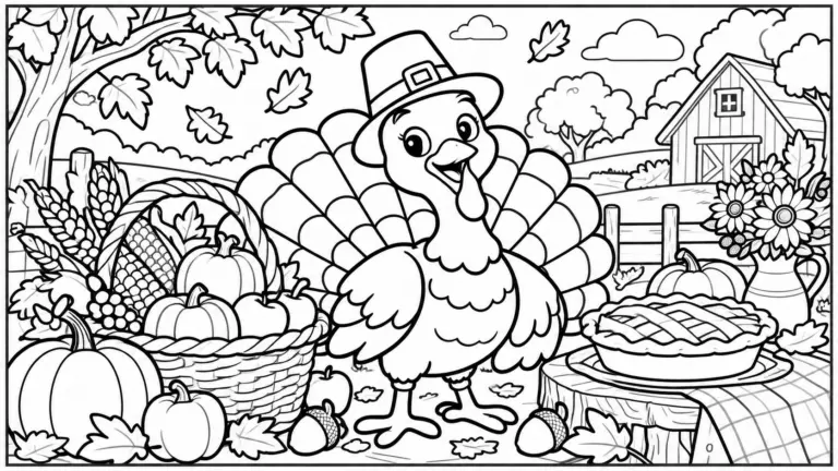 30+ Free Thanksgiving Coloring Pages (PDF Printables)