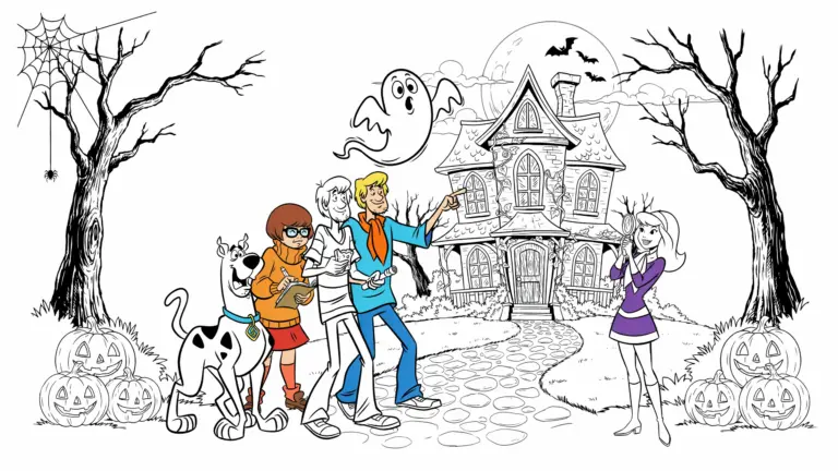 Scooby-Doo Halloween Coloring Pages
