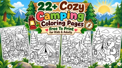22+ Cozy Camping Coloring Pages