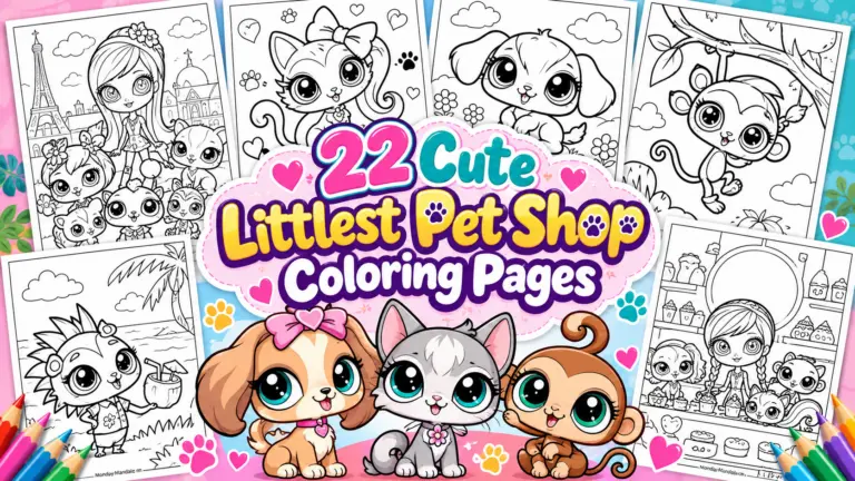 Cute Pet Shop Coloring Pages