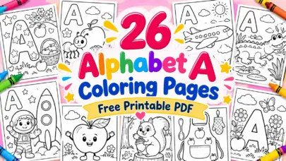 26 Alphabet A Coloring Pages