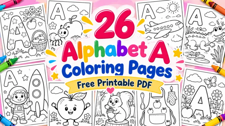 26 Alphabet A Coloring Pages