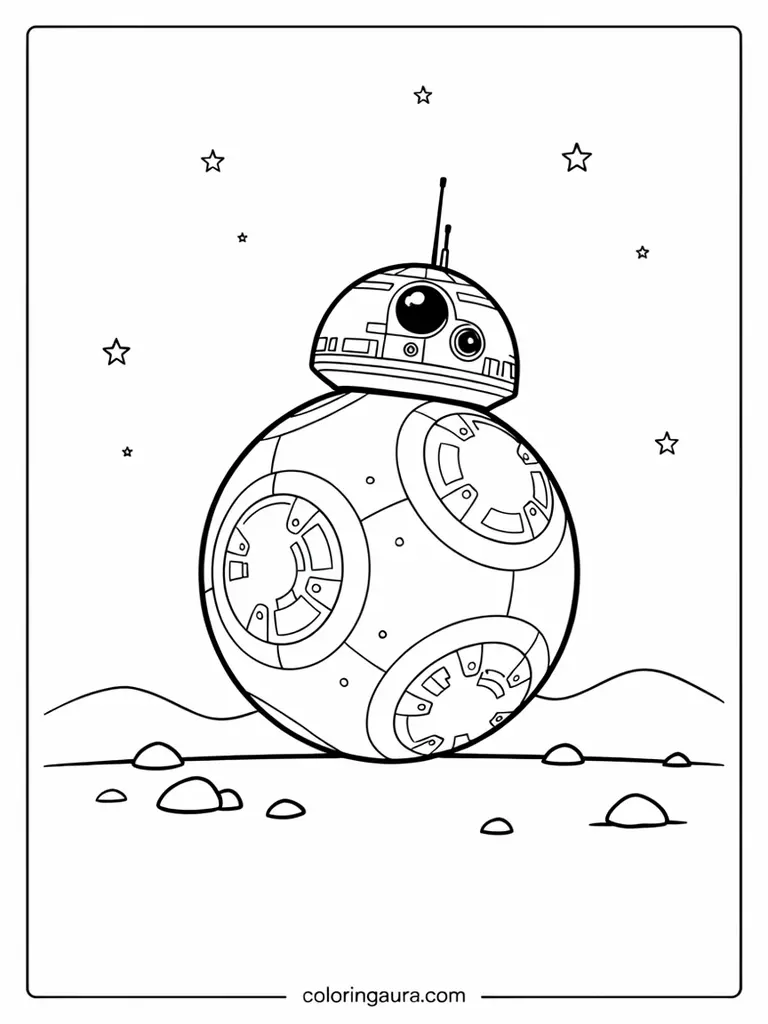 BB-8 Coloring Page