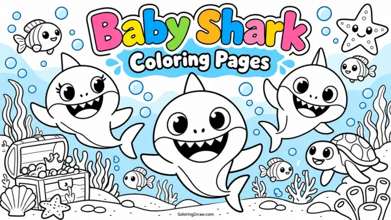 Baby Shark Coloring Pages