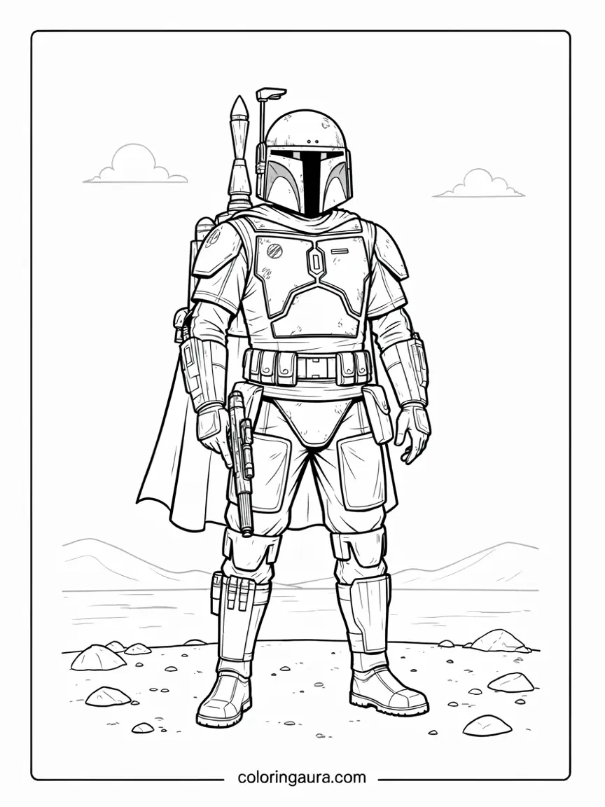 Boba Fett Coloring Page