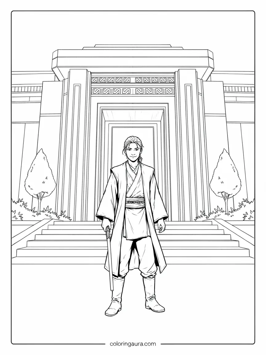 Jedi Temple Coloring Page