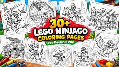 30+ Lego Ninjago Coloring Pages - Free Printable PDF