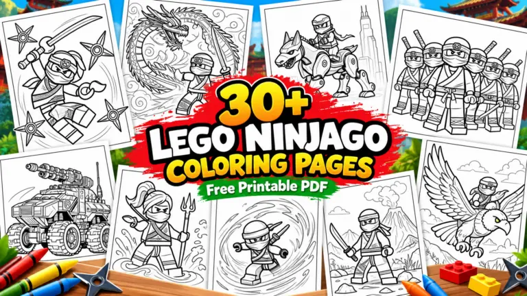 30+ Lego Ninjago Coloring Pages - Free Printable PDF