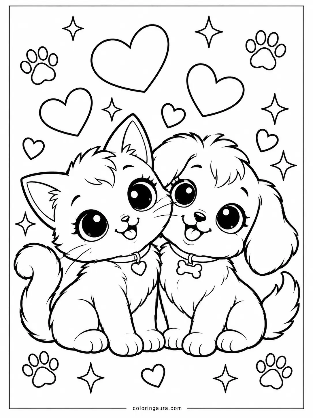 Littlest Pet Shop Best Friends Coloring Page