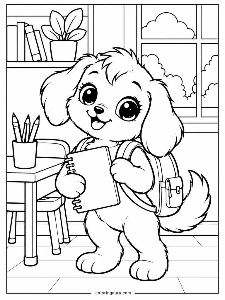 Littlest Pet Shop School Day Coloring Page